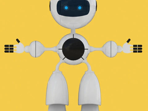 AI Android робот 3D Модель