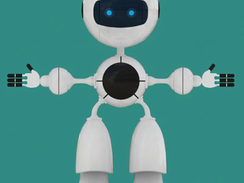 AI Android робот 3D Модель