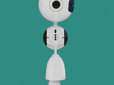 Robô Android com IA Modelo 3D