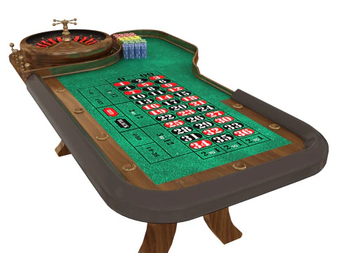 룰렛 테이블 3D 모델