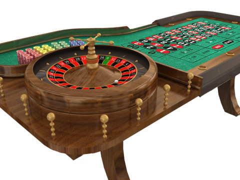 Tavolo della roulette Modello 3D