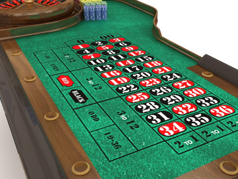 Tavolo della roulette Modello 3D