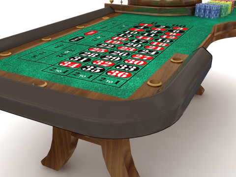 Tavolo della roulette Modello 3D