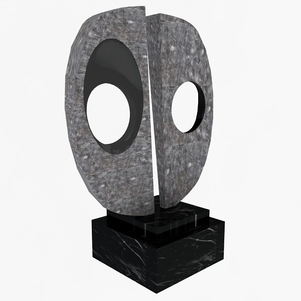 Two Lovers Sculpture 3D Model .c4d .max .obj .3ds .fbx .stl .blend 