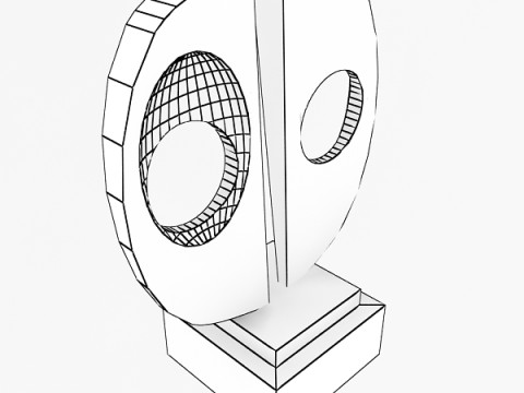 Sculpture Deux Amants Modèle 3D
