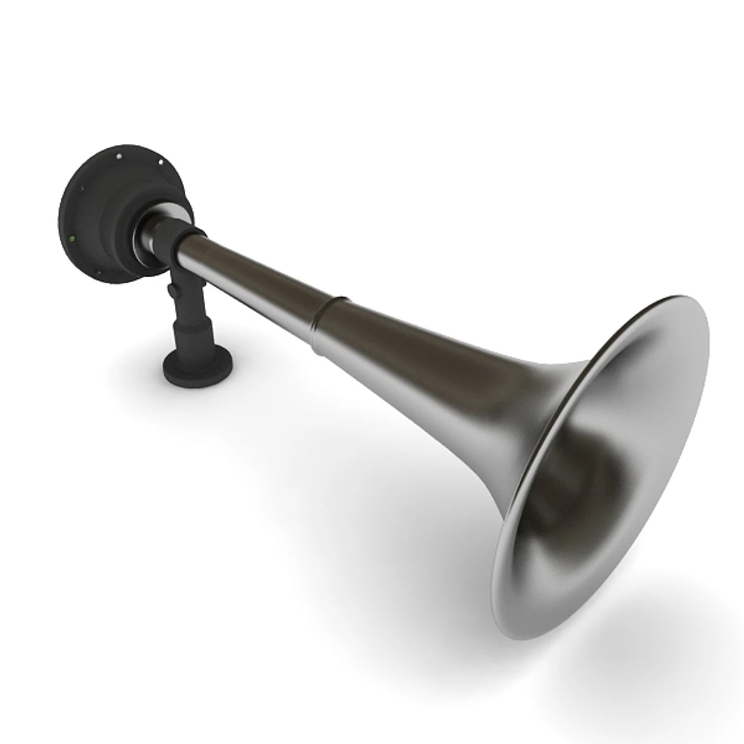 Vehicle Air Horn 3D Model .c4d .max .obj .3ds .fbx .stl .blend 