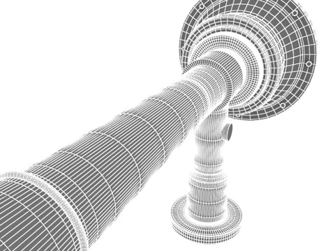 Vehicle Air Horn 3D Model