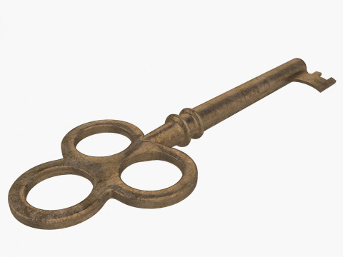 ヴィンテージキー 3Dモデル