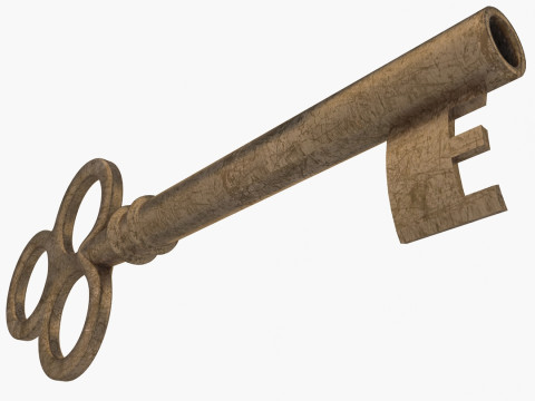 ヴィンテージキー 3Dモデル