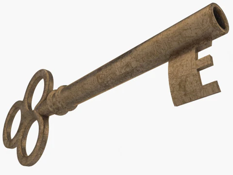 Vintage Key 3D Model