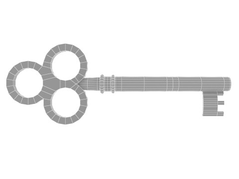 ヴィンテージキー 3Dモデル