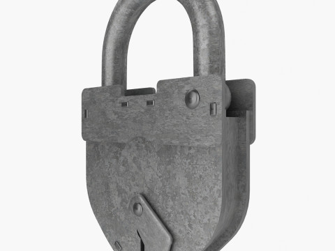 Vintage Padlock 3D Model