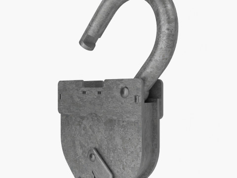 Vintage Padlock 3D Model