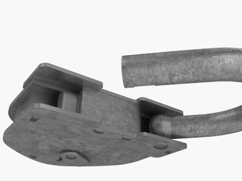 Vintage Padlock 3D Model