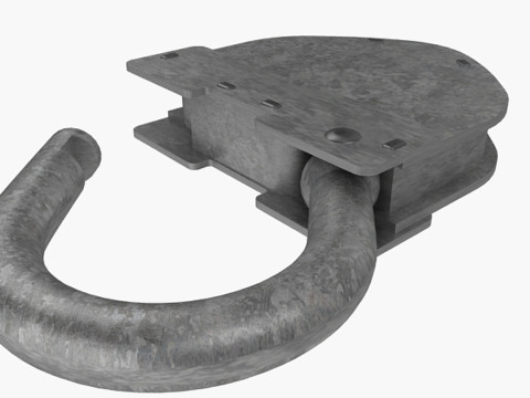 Vintage Padlock 3D Model