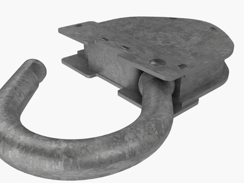 Vintage Padlock 3D Model