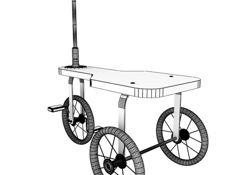 Vintage Tricycle 3D Model