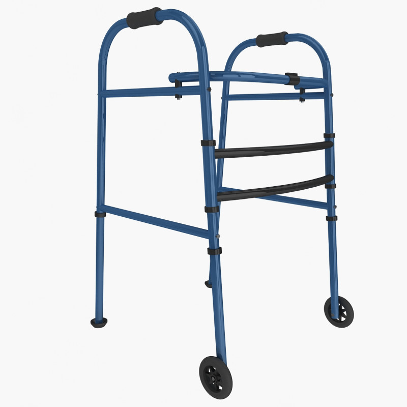 Wheeled Walker 3D Model .c4d .max .obj .3ds .fbx .stl .blend 