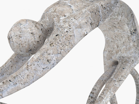 Stone Rider-beeldhouwwerk 3D Model