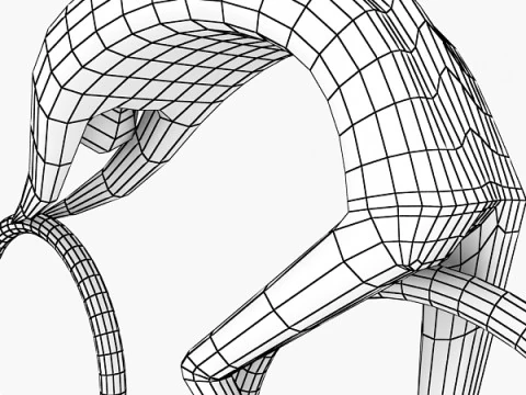 Каменная скульптура всадника 3D Модель