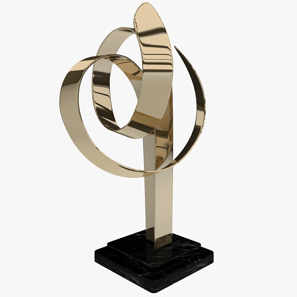 Modern Sculpture 3D Model .c4d .max .obj .3ds .fbx .stl .blend 