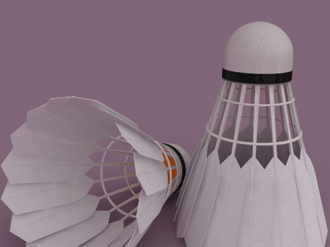 Volante de bádminton Modelo 3D
