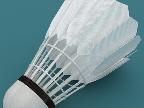 Volante de bádminton Modelo 3D
