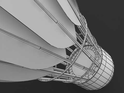 Volante de bádminton Modelo 3D