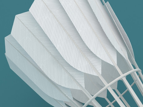 Volante de bádminton Modelo 3D