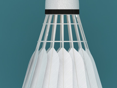 Volante de bádminton Modelo 3D