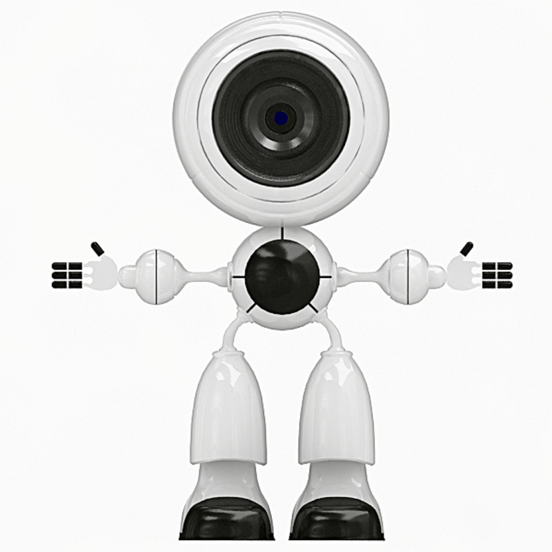 스마트 카메라 로봇 3D 모델 .c4d .max .obj .3ds .fbx .stl .blend