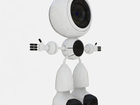 Smart Camera Robot 3D Model