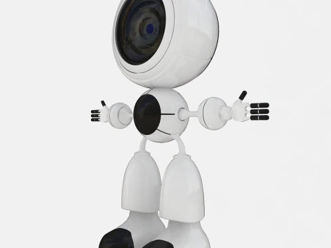Smart Camera Robot 3D Model