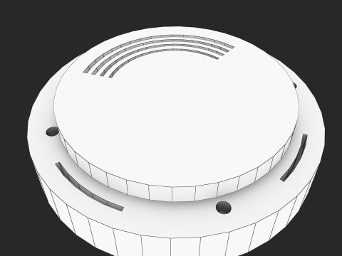 연기 감지기 3D 모델