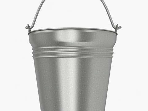 Steel Bucket 3D Model