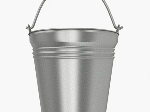Steel Bucket 3D Model