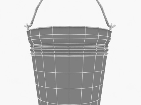 Steel Bucket 3D Model