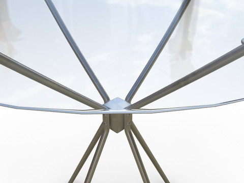 현대 강철 테이블 3D 모델