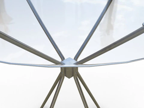 Modern Steel Table 3D Model