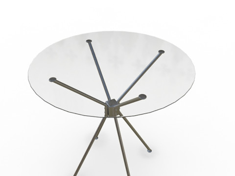 현대 강철 테이블 3D 모델