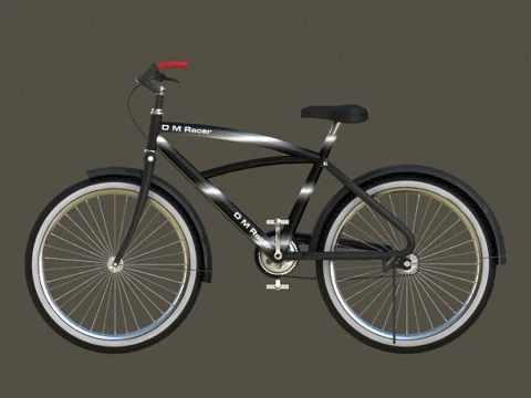 Stylish Bicycle 3D Model