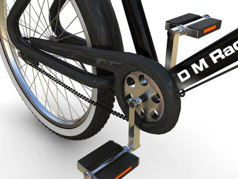 Stylish Bicycle 3D Model