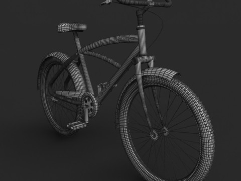 Sepeda Bergaya Model 3D