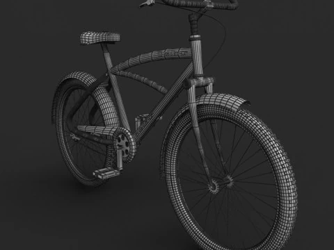 Stylish Bicycle 3D Model