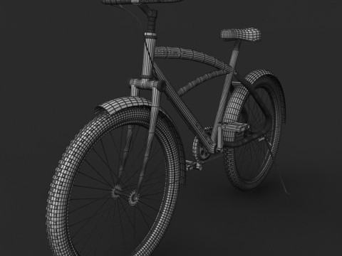 Sepeda Bergaya Model 3D