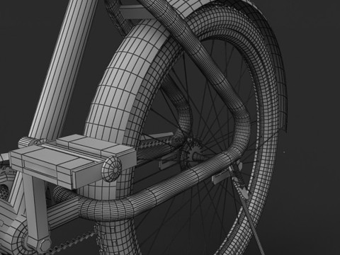 Sepeda Bergaya Model 3D