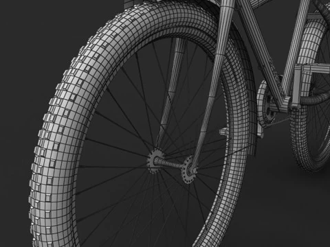 Stylish Bicycle 3D Model