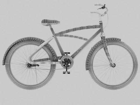 Stylish Bicycle 3D Model