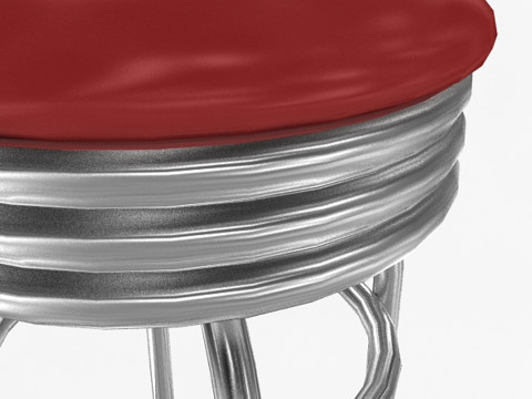 회전 카운터 의자 3D 모델