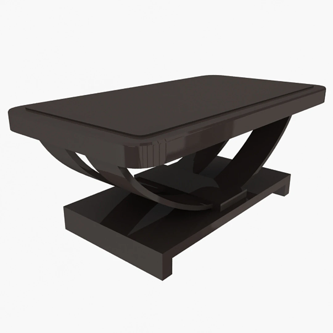 Rectangular Table 3D Model .c4d .max .obj .3ds .fbx .stl .blend 